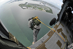 Airborne training exercise