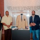 Photo: The History Center's Andy Masich poses with Steelers greats Dermontti Dawson, Franco Harris and Frenchy Fuqua to celebrate the national debut of "Gridiron Glory: The Best of the Pro Football Hall of Fame."