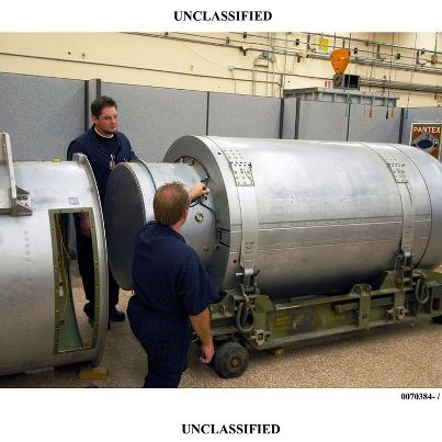 Photo: Today marks the 20th anniversary of the U.S. Senate's ratification of START, 93-6. NNSA has been a vital part of reducing the nuclear weapons stockpile as mandated by the treaty. Read how: http://1.usa.gov/PnrzeS

About the photo: 

B53 being dismantled at Pantex

The elimination of the B53 by Department of Energy’s National Nuclear Security Administration (NNSA) is consistent with the goal President Obama announced in his April 2009 Prague speech to reduce the number of nuclear weapons. The President said, “We will reduce the role of nuclear weapons in our national security strategy, and urge others to do the same.” The dismantlement of the last remaining B53 ensures that the system will never again be part of the U.S. nuclear weapons stockpile. 

As a key part of its national security mission, NNSA is actively responsible for safely dismantling weapons that are no longer needed, and disposing of the excess material and components.