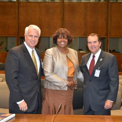 Photo: Dr. Frank Wright, President and CEO of National Religious Broadcasters; Ambassador Suzan Johnson Cook, and; Rich Bott, the Chairman of the Board for National Religious Broadcasters.