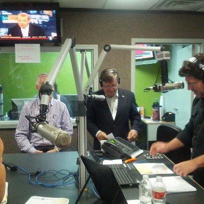 Photo: 10/12/12 - Talking with San Antonio radio personality Trey Ware of KTSA 550.
