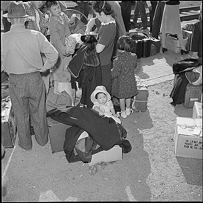 Photo: October 15, 1945 marked the closing date of the Granada Project, the first of the War Relocation Authority centers to be closed. Under the authority of Executive Order 9066, issued by President Franklin D. Roosevelt on February 19, 1942, approximately 110,000 Japanese-Americans were interned in 10 relocation centers for the duration of World War II.