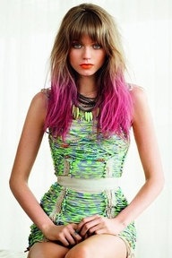 Pink Dip Dyed Hair Extensions For Brunette Hair by Cloud9Jewels, $85.00