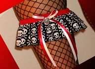 Punk Rock and Roll Skulls Wedding or Prom Garter. $16.99, via Etsy.