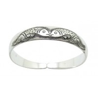 Children's Bracelets:  Miao Silver "Abundance" Cuff Bangle $18.56