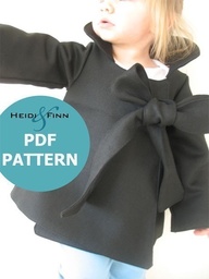 Chic Cocktail Swing Coat pattern and tutorial 12M-6T holiday jacket PDF. $6,00, via Etsy.