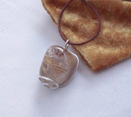 Gemstone Rutilated Quartz Pendant Sterling Silver £10.00