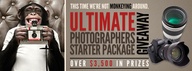 Over $3,500 in prizes!!  Come enter the ULTIMATE PHOTOGRAPHERS STARTER PACKAGE. A giveaway SO big we think you’ll be dreaming about it at night!