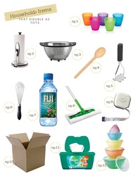 have these12 common household items in your home? Then you don't even need toys for babies & toddlers