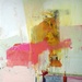 DIANA DELGADO: Cotton Candy Love, 2007, Oil, acrylic, latex, linoleum flooring, and paper on canvas