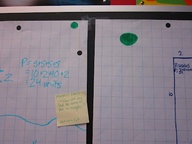 For this strategy, students put a green, yellow, or red dot in the corner of their work after they complete it - whether working individually, in pairs, or in small groups.  A green dot shows they felt they completed and understood the work without any problems, a yellow dot shows they felt they had a few problems or questions about the work, and a red dot shows the students felt they had a lot of difficulty completing or understanding the work.