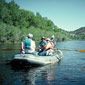 Rafters on the North Platte River near Rawlins, Wyoming.