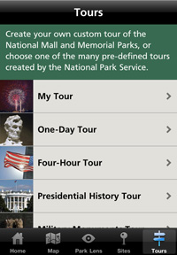 National Mall and Memorial Parks App Tours