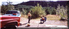 Setting photo panels on Quinault Indian Reservation