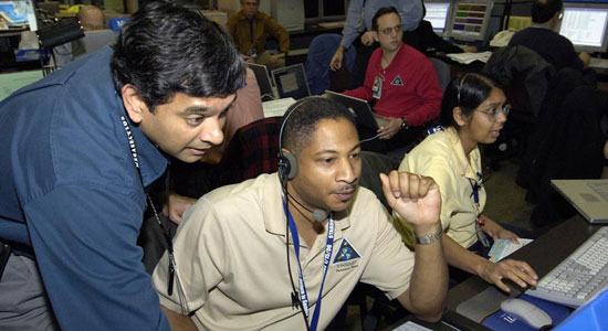 JPL employees at work