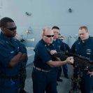 Photo: 121005-N-NU634-005 U.S. 5TH FLEET AREA OF RESPONSIBILITY (Oct. 5, 2012) Chief Gunner’s Mate Joseph McClendon, center, from Columbus, Ga., trains Sailors on proper use of a M-240B machine gun during a crew-served weapons qualification aboard guided-missile cruiser USS Hue City (CG 66). Hue City is deployed to the U.S. 5th Fleet area of responsibility conducting maritime security operations, theater security cooperation efforts and support missions for Operation Enduring Freedom. (U.S. Navy photo by Mass Communication Specialist Seaman Darien G. Kenney/Released)