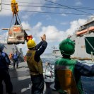 Photo: 120930-N-XQ375-090 ARABIAN SEA (Sept. 30, 2012) – Sailors aboard guided-missile destroyer USS Jason Dunham (DDG 109) conduct a connected replenishment with the Military Sealift Command dry cargo/ammunition ship USNS Robert E. Peary (T-AKE 5). Jason Dunham is deployed to the U.S. 5th Fleet area of responsibility conducting maritime security operations, theater security cooperation efforts and support missions for Operation Enduring Freedom. (U.S. Navy photo by Mass Communication Specialist 2nd Class Deven B. King/Released)