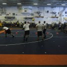 Photo: 121013-N-GC639-050 ARABIAN SEA (Oct. 13, 2012) –Sailors participate in a morale, welfare and recreation (MWR)-sponsored dodge ball game as part of a league held weekly in the hangar bay aboard Nimitz-class aircraft carrier USS Dwight D. Eisenhower (CVN 69).  Eisenhower is deployed to the U.S. 5th Fleet area of responsibility conducting maritime security operations, theater security cooperation efforts and support mission as part of Operation Enduring Freedom.  (U.S. Navy photo by Mass Communication Specialist 3rd Class (SW) Ryan D. McLearnon/Released)