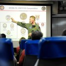 Photo: 121012-N-FI736-210 SUEZ CANAL (Oct. 12, 2012) - Rear Adm. Ted E. Carter, Jr., commander, Enterprise Carrier Strike Group, briefs senior U.S. government liaisons and Egyptian military officials in a ready room aboard aircraft carrier USS Enterprise (CVN 65) as the ship transits the Suez Canal. Enterprise is deployed to the U.S. 5th Fleet area of responsibility conducting maritime security operations, theater security cooperation efforts and support missions in support offor Operation Enduring Freedom. (U.S. Navy photo by Mass Communication Specialist 3rd Class Scott Pittman/Released) USS Enterprise (CVN 65)