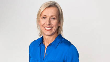 portrait of martina navratilova