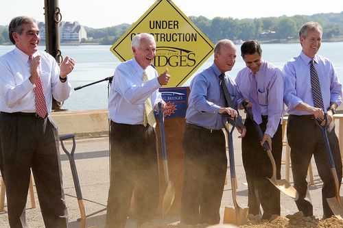 Breaking ground on the Ohio River Bridges project