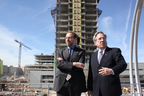 PeterRogoff in front of construction