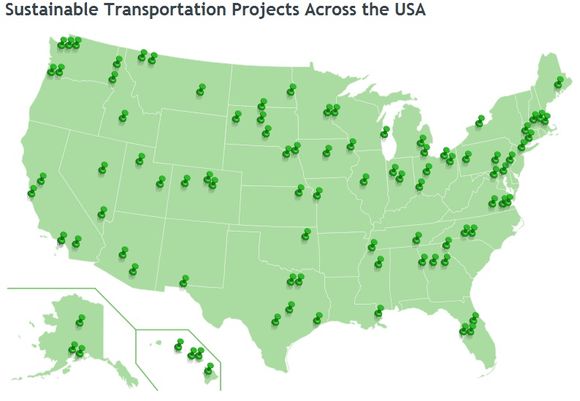 Click here to see the FTA's sustainable projects map