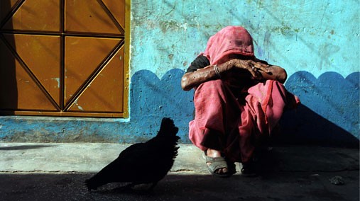 Life in close proximity to animals, coupled with poor basic amenities, means there is a high likelihood of disease, especially for the elderly, June 2006. [UNHCR/G.M.B.Akash photo]