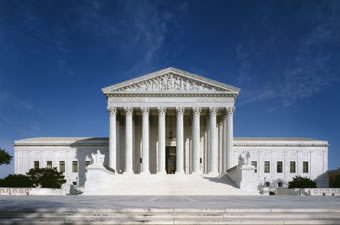 West front view of  the Supreme Court Building