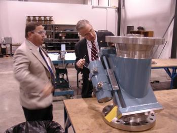 Congressman Murphy tours Cameron Measurement Systems in Findlay to meet employees and get a firsthand look at the work they do manufacturing measurement equipment.