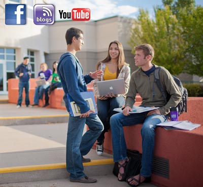 Social Media links at Colorado Mountain College.