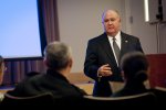 Under Secretary Joseph W. Westphal discusses the future of the Army with the Army...