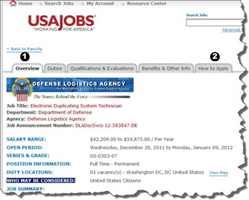 USAJOBS Job Announcement