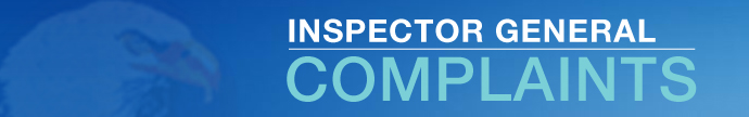 Inspector General Complaints header graphic
