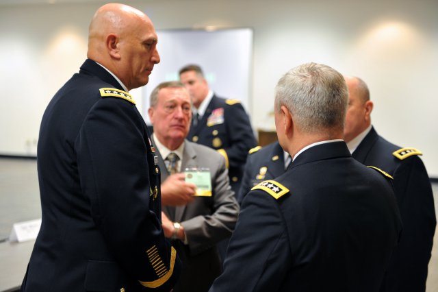 Gen. Raymond T. Odierno, chief of staff of the Army, arrives for the 134th National Guard Association of the United States General Conference in Reno, Nev., Sept. 10, 2012. About 3,700 Army and Air Guard officers, spouses, defense officials and others from all 50 states, Guam, Puerto Rico, the U.S. Virgin Islands and the District of Columbia registered.