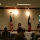 Photo: September 25th - Michelle Parker, the Council of Governments' Director of Community & Human Services Programs, described how this grant will improve services to veterans in West Texas.