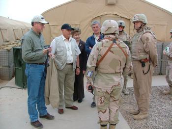 Outside the Medical Facility in Balad, Iraq