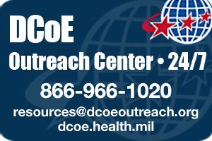 Photo: What are the signs of depression? How do I know the difference between depression and posttraumatic stress? Where do I go for help? These are the types of questions that trained professionals at the DCoE Outreach Center can answer. Open 24/7, they’re only a click or call away! (SH)