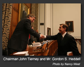 Photo of Chairman Tierney and Gordon Heddell