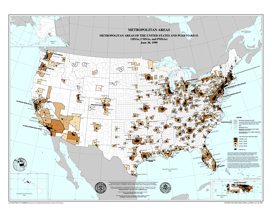 1999 MSA Wall Map