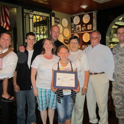 Photo: Congratulations to Senior Airman Ezer Guimaraes' employer, Mike Ringger of Rodizio Grill in Salt Lake City! Employer Support of the Guard and Reserve (ESGR) recently presented Mr. Ringger with the Patriot Award, which recognizes employers who go above and beyond in supporting their Reserve employees.
