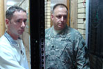  LTC William Geesey and MC4 systems administrator John Connell