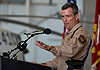 Eric S. Rembold, CBP’s director of operations for Air and Marine, at the opening of the new station at Selfridge, Mich. Air National Guard base.