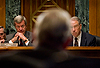 CBP Commissioner W. Ralph Basham testifies in front of the Senate Finance Committee on June 24, 2008 in Washington, D.C.