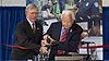 CBP Commissioner Ralph Basham and Senator Robert Byrd participate in a ceremonial ribbon cutting for the new Firing Range Complex at the ATC in West Virginia. 