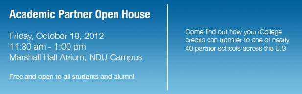 Academic Partner Open House, Friday, October 19, 2012 - 11:30am - 1:00 pm