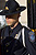  A Customs and Border Protection Honor Guard member stands ready at Parade Rest before a memorial service held in Washington D.C. to honor fallen agents and officers.