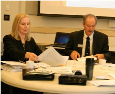 USDA Rural Development State Director Virginia Manuel and USDA Farm Service Agency State Executive Director Don Todd at a Biofuels Forum held in Presque Isle, Maine 