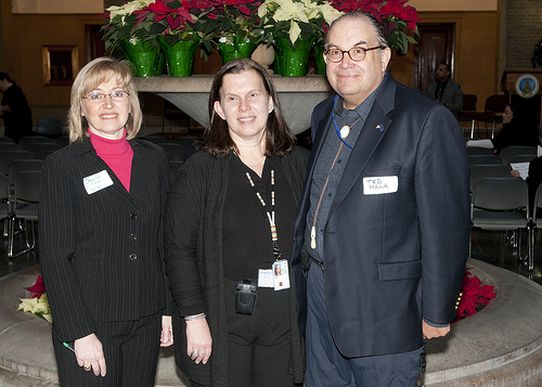 Left to right, Jennifer Yezak, USDA Director of Intergovernmental Affairs; Janie Hipp, Senior Adviser to Secretary Vilsack for Tribal relations; and Dr. Ted Mala, Director of Tribal Relations at the Alaska Native Medical Center in Anchorage, at today’s Second USDA Tribal Outreach Event at the Whitten Building in Washington, D.C., on Wednesday, December 15, 2010.