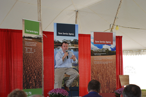 FSA Administrator Jonathan Coppess highlights USDA’s farm programs during the Farm Science Review held this week in London, Ohio.